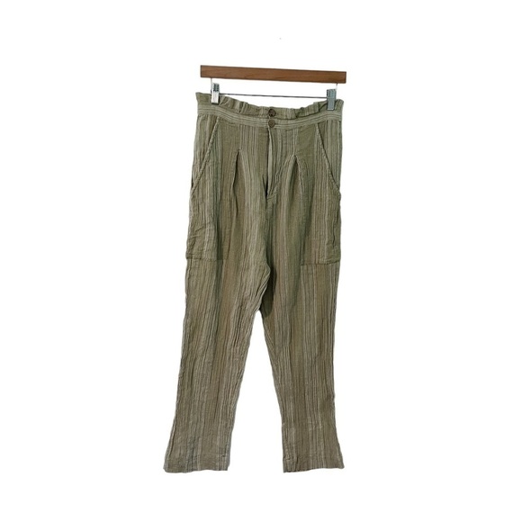 Free People Semi Sweet Cropped Pants in Sage Combo - Picture 5 of 12